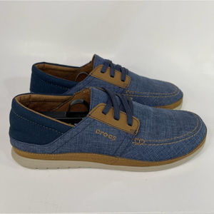 Crocs Navy & Cobblestone Santa Cruz Playa Sneaker - Men’s Shoes Size 8